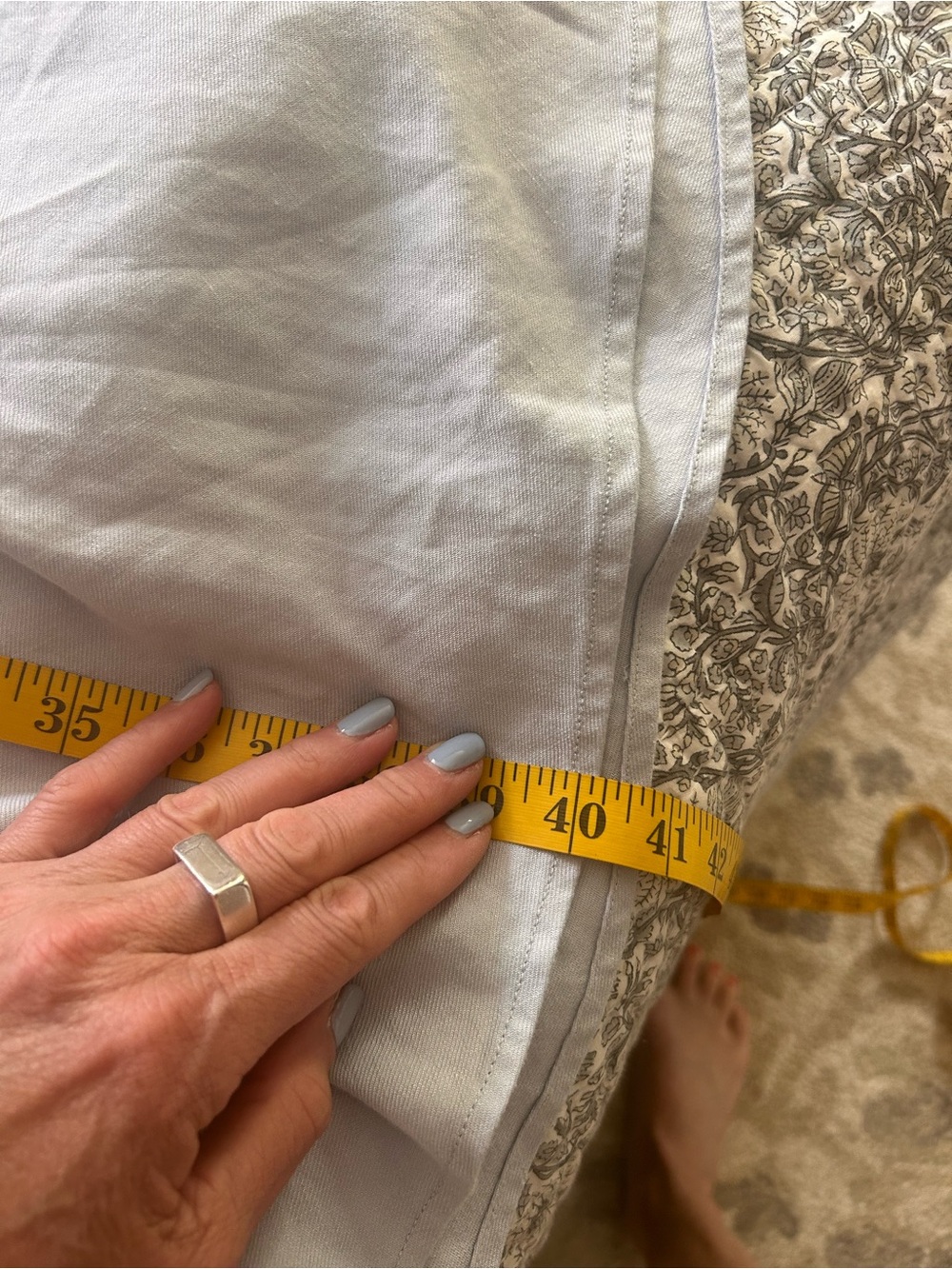 Anthropologie Light Blue Maxi Skirt - Picture 5 of 5